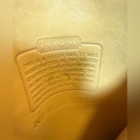 COACH vintage Yellow SCOOTER bag🔥beaut w tag - Picture 8 of 13